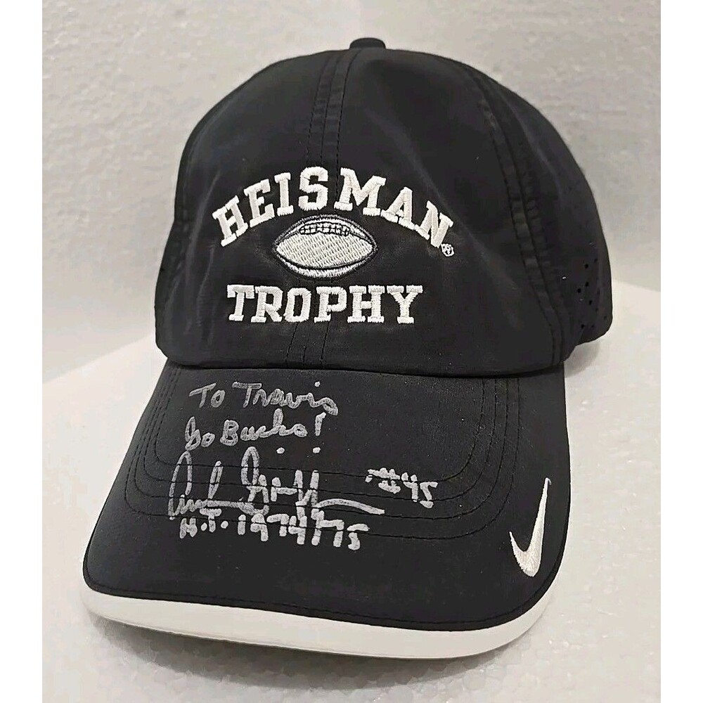 Archie Griffin #45 Signed Autograph Ohio State Buckeyes on Rare Nike Heisman Hat
